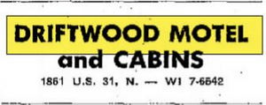 Driftwood Motel - Jul 1966 Ad (newer photo)
